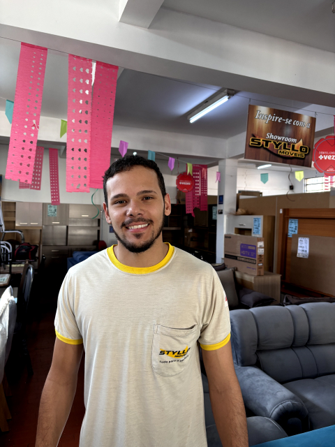 Matheus, montador da Styllo Móveis